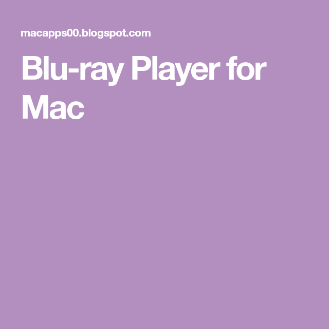 free blu ray player mac